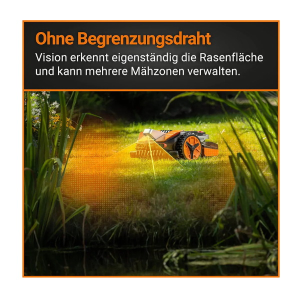 WORX Mähroboter Landroid Vision M600 WR206E – Automatischer Rasenmäher für Flächen bis 600 m²